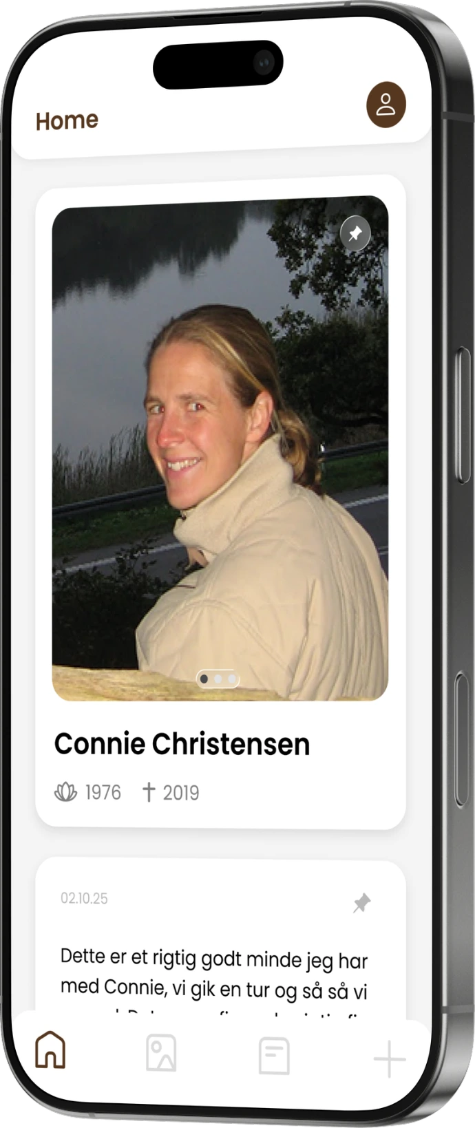 Set up memorial page